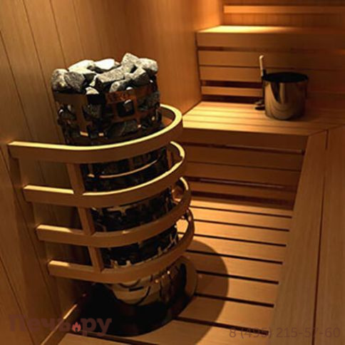 Электрическая печь SAWO Tower Aries круглая ARI6-150NS-P (требуется панель управления и блок мощности) фото 8