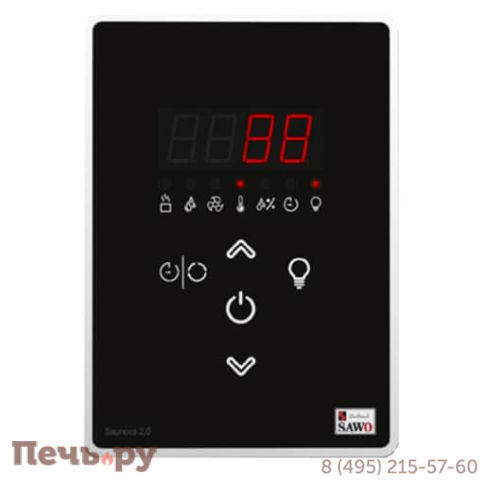 Электрическая печь SAWO Tower Aries пристенная ARI3-60Ni2-WL-P  (встроенный блок мощности Saunova 2.0. Панель управления не включена) фото 2