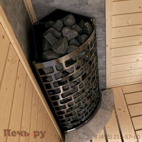 Электрическая печь SAWO Tower Aries угловая ARI3-45Ni2-CNR-P (со встроенным блоком мощности Saunova 2.0, панель управления не включена) фото 3