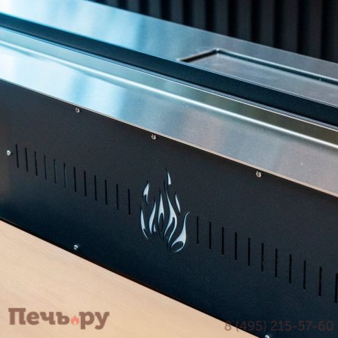 Электрический паровой камин Schones Feuer 3D FireLine 1000 со стальной крышкой фото 3