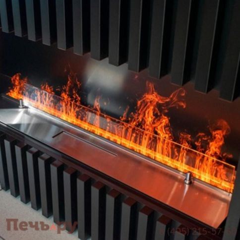 Электрический паровой камин Schones Feuer 3D FireLine 600 Pro со стальной крышкой фото 9