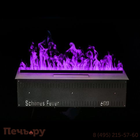 Электрический паровой камин Schones Feuer 3D FireLine 600 RGB  фото 4