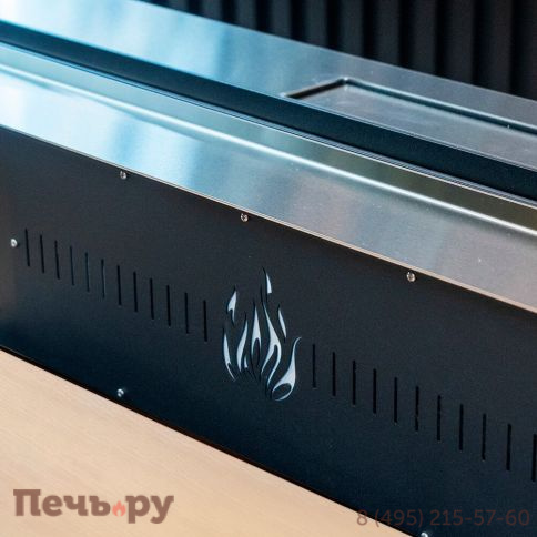 Электрический паровой камин Schones Feuer 3D FireLine 800 со стальной крышкой фото 3