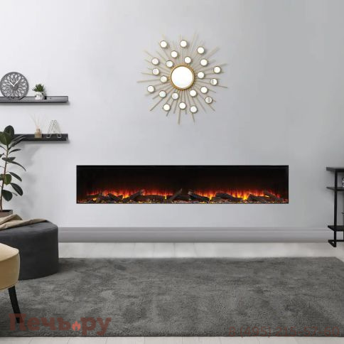 Электрокамин British Fires New Forest 2400 with Deluxe Real logs - 2400 мм фото 2