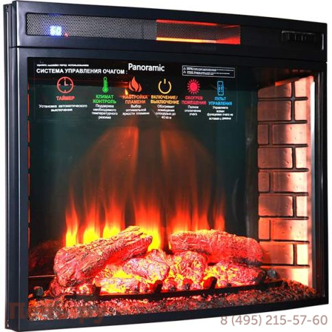 Электроочаг InterFlame Panoramic 33 LED FX QZ фото 2