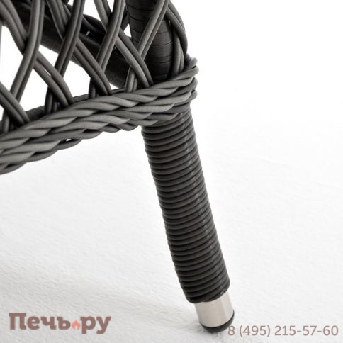 Эспрессо 4SiS плетеный круглый стол, цвет графит фото 2