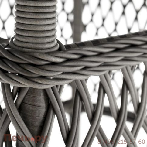 Эспрессо 4SiS плетеный круглый стол, цвет графит фото 3