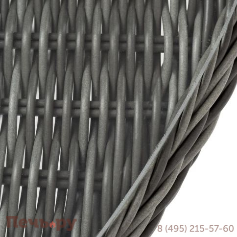 Эспрессо 4SiS плетеный круглый стол, цвет графит фото 5