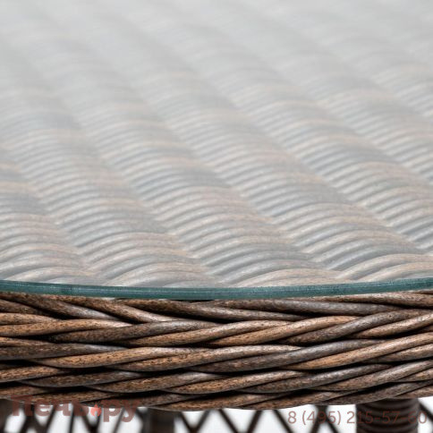 Эспрессо 4SiS плетеный круглый стол, цвет коричневый фото 3