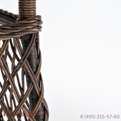 Эспрессо 4SiS плетеный круглый стол, цвет коричневый фото 5