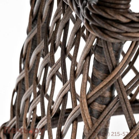 Эспрессо 4SiS плетеный круглый стол, цвет коричневый фото 8