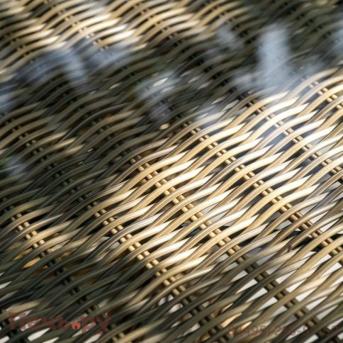 Эспрессо 4SiS плетеный круглый стол, цвет соломенный фото 8