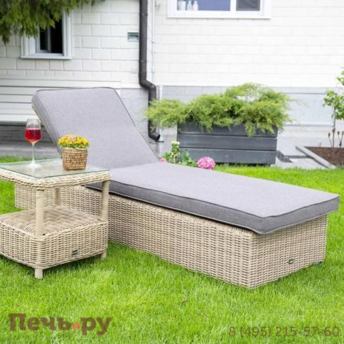 Форио 4SiS столик кофейный из искусственного ротанга, цвет соломенный фото 4