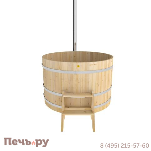 Фурако BentWood из кедра, с наружной печкой, d=1.5 м, толщина 34 мм., стандартное исполнение фото 4