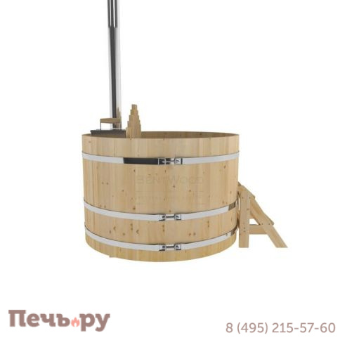 Фурако BentWood из кедра, с внутренней печкой, d=1.5 м, толщина 34 мм., стандартное исполнение фото 16