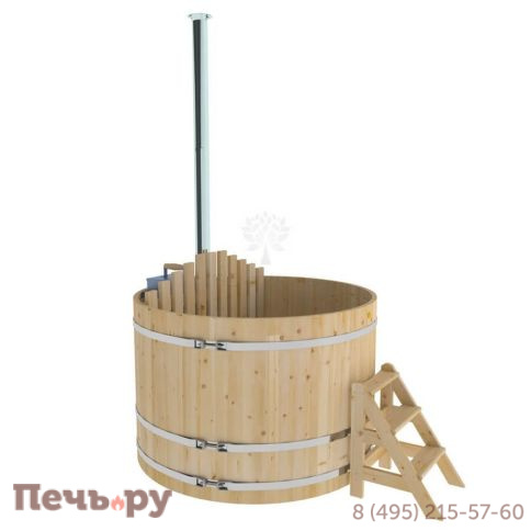 Фурако BentWood из кедра, с внутренней печкой, d=1.8 м, толщина 34 мм., стандартное исполнение фото 2
