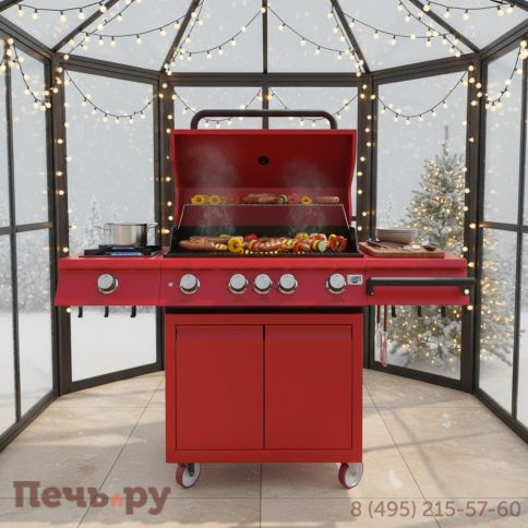 Газовый гриль B-fire Bizon Premium Red 4 фото