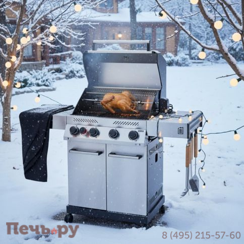 Газовый гриль Primeliner S class 4B комплектация Delux фото