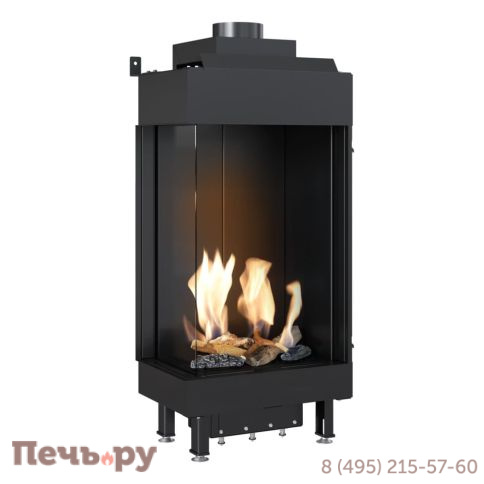 Газовый камин Kratki LEO/L/45/68/G31/37MBAR балонный газ фото