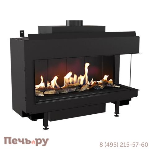 Газовый камин Kratki Pro Leo/100/G20 (магистральный газ) фото