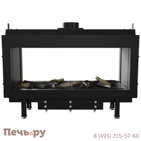 Газовый камин Kratki Pro Leo/100/TUNEL/G31/37MBAR (баллон) фото 3