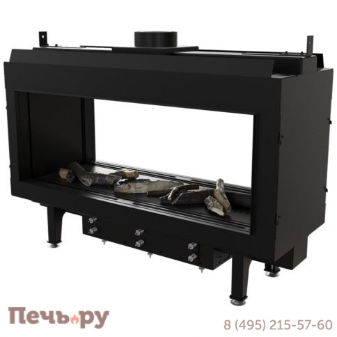 Газовый камин Kratki Pro Leo/100/TUNEL/G31/37MBAR (баллон) фото 4