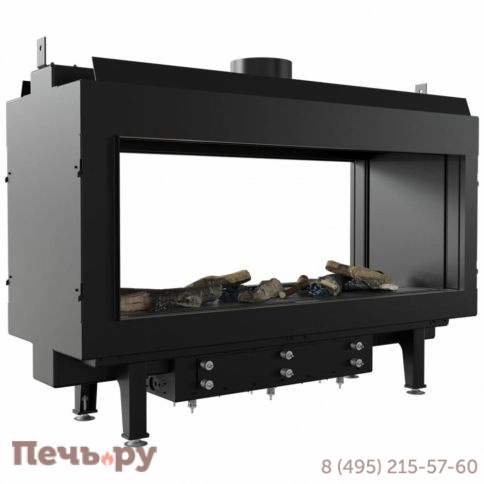 Газовый камин Kratki Pro Leo/100/TUNEL/G31/37MBAR (баллон) фото