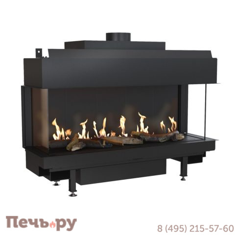 Газовый камин Kratki Pro Leo/LP/100/G31/37MBAR (магистральный газ) фото