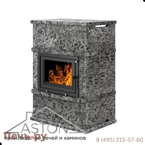 Готовый камин Aston 600 Vyborg Н-1176 Пироксенит Элит фото