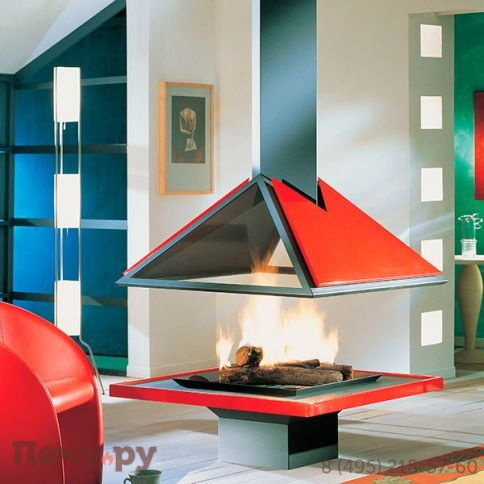 Готовый камин Bordelet Amilia 996 центральный без стекла фото