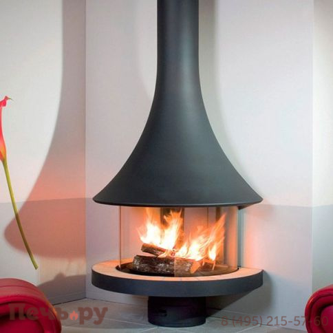 Готовый камин Bordelet Eva 992 пристенный со стеклом фото
