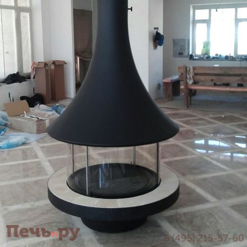 Готовый камин Bordelet Eva 992 центральный со стеклом фото 11