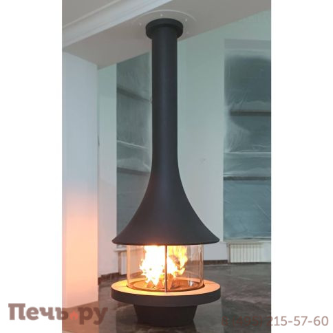 Готовый камин Bordelet Eva 992 центральный со стеклом фото 12