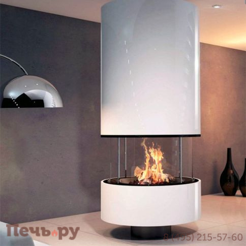 Готовый камин Bordelet Irena 910 центральный со стеклом фото