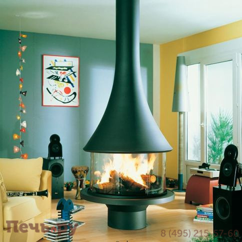 Готовый камин Bordelet Marina 993 центральный со стеклом фото 3