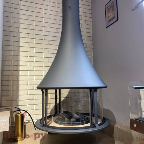 Готовый камин Bordelet Zelia 908 центральный со стеклом фото 8