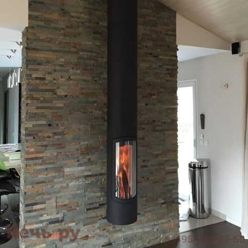 Готовый камин Focus Slimfocus подвесной, со сбалансированной тягой дымохода фото 3