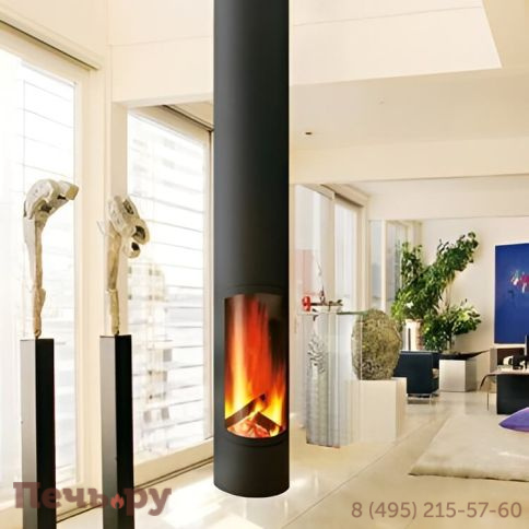 Готовый камин Focus Slimfocus подвесной, со сбалансированной тягой дымохода фото 5