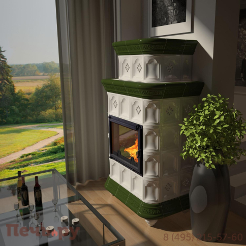 Готовый камин КимрПечь Истра пристенный-двухъярусный фото 29