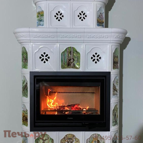 Готовый камин КимрПечь Истра пристенный-двухъярусный фото 34