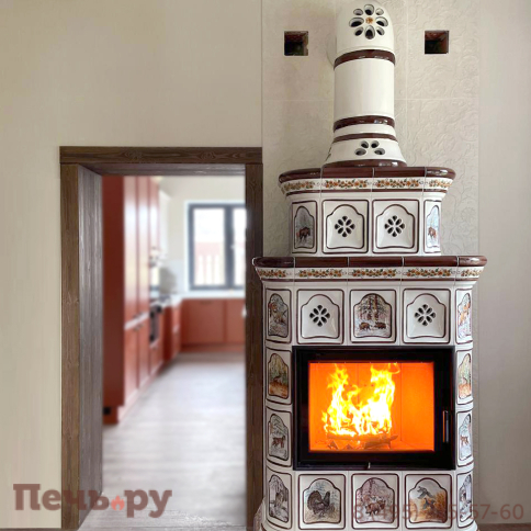 Готовый камин КимрПечь Истра пристенный-двухъярусный фото 36