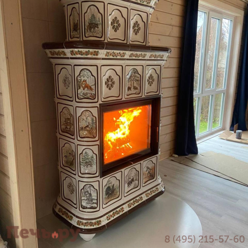 Готовый камин КимрПечь Истра пристенный-двухъярусный фото 38