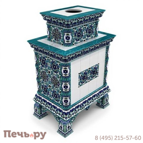 Готовый камин КимрПечь Кострома двухъярусный центральный с топкой Астов К7454 фото 17