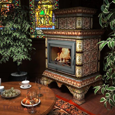 Готовый камин КимрПечь Кострома пристенный-двухъярусный фото 17