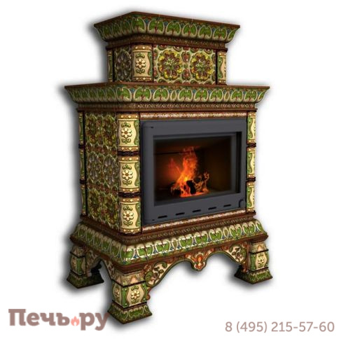 Готовый камин КимрПечь Кострома пристенный-двухъярусный фото