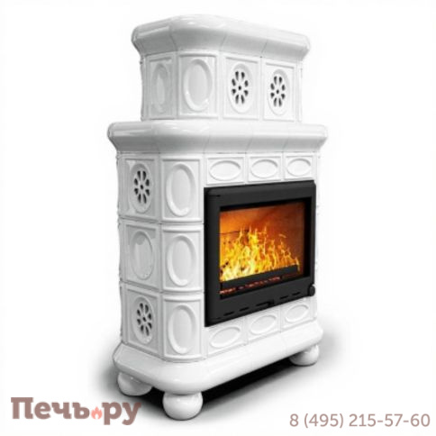 Готовый камин КимрПечь Медальон двухъярусный центральный с топкой Астов К7454 фото