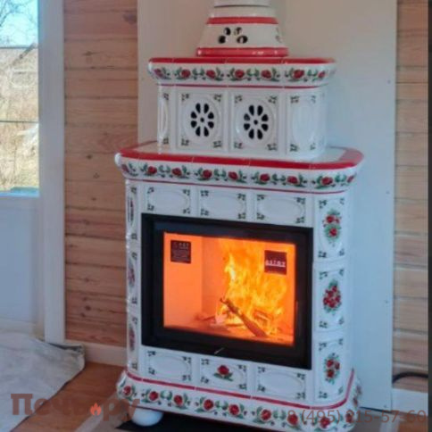 Готовый камин КимрПечь Медальон пристенный-двухъярусный фото 22