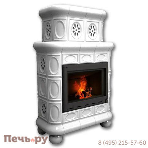 Готовый камин КимрПечь Медальон пристенный-двухъярусный фото