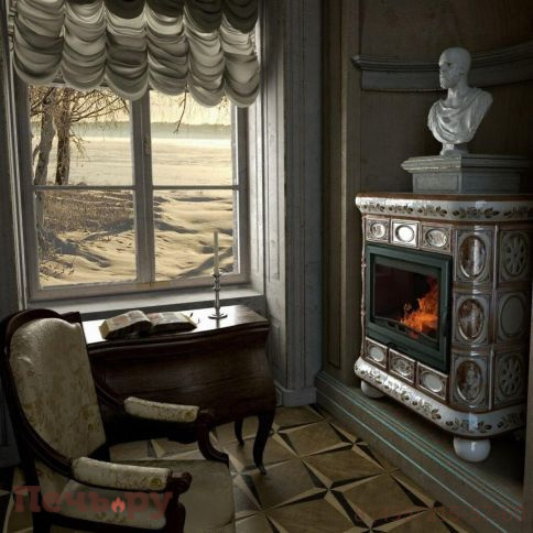 Готовый камин КимрПечь Медальон центральный с топкой Астов К7454 фото 17