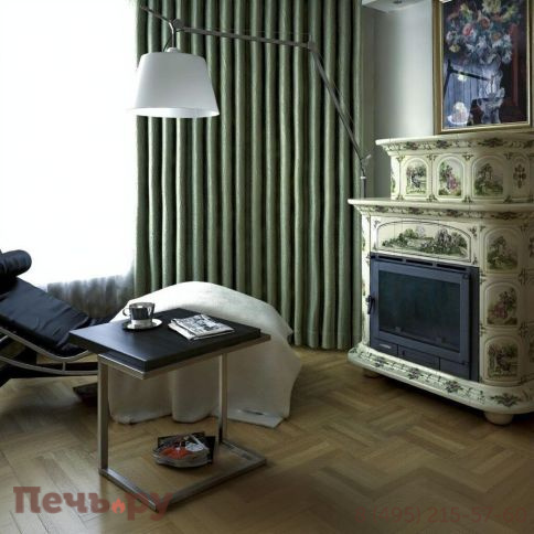 Готовый камин КимрПечь Прованс двухъярусный пристенный с топкой Астов К7454 фото 18